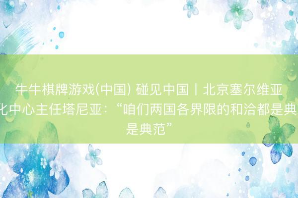 牛牛棋牌游戏(中国) 碰见中国丨北京塞尔维亚文化中心主任塔尼亚：“咱们两国各界限的和洽都是典范”